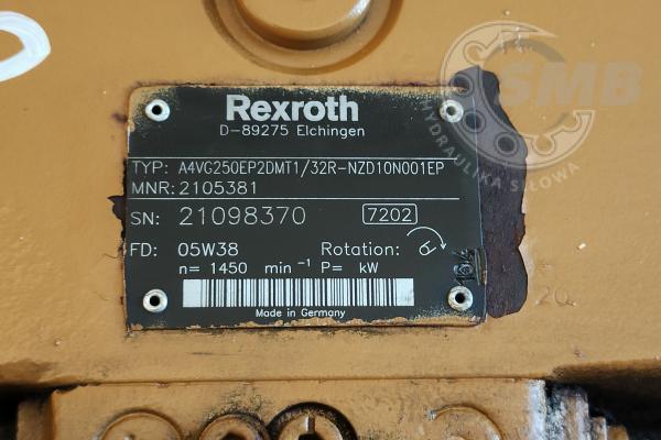 POMPA REXROTH A4VG250EP2DMT1/32R-NZD10N001EP