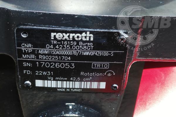 A6VM115DA0000007B/71MWV0P4Z91D0-S - SILNIK HYDRAULICZNY REXROTH