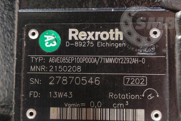 Silnik REXROTH A6V085 + Przekładnia Rexroth GFT 17 T2