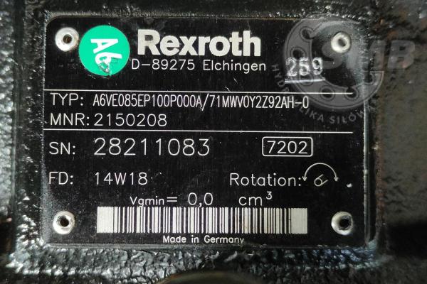 Silnik REXROTH A6V085 + Przekładnia Rexroth GFT 17 T2