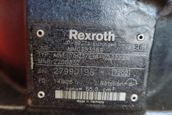 Silnik hydrauliczny Rexroth  A6VE107HZ3/63W-VZL22200B