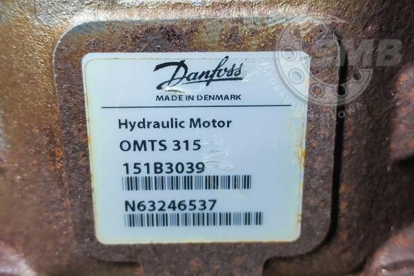 Silnik hydrauliczny OMTS 315 151B3039 Danfoss + hydrauliczny hamulec tarczowy LöSi ELB 314